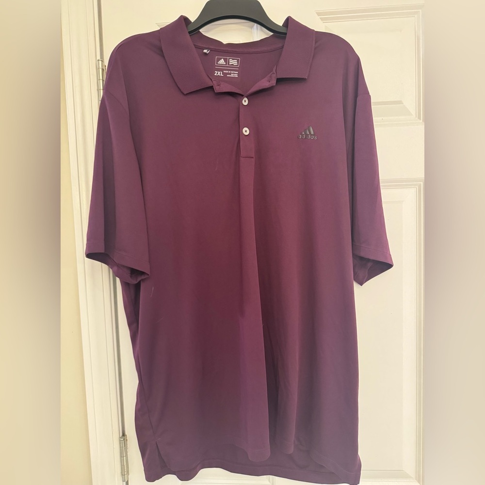 Adidas Men's Deep Purple Polo Shirt